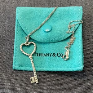 Tiffany & Co Heart Key Necklace